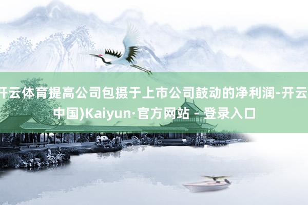 开云体育提高公司包摄于上市公司鼓动的净利润-开云(中国)Kaiyun·官方网站 - 登录入口