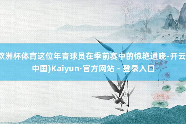 欧洲杯体育这位年青球员在季前赛中的惊艳通晓-开云(中国)Kaiyun·官方网站 - 登录入口